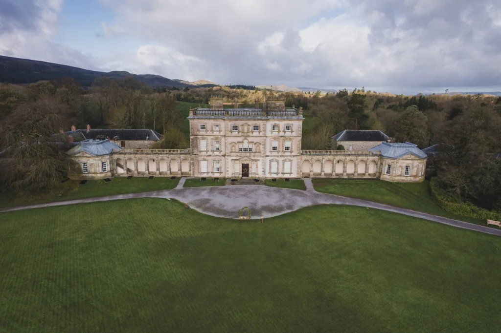 Florence Court house viewed from above in County Fermanagh