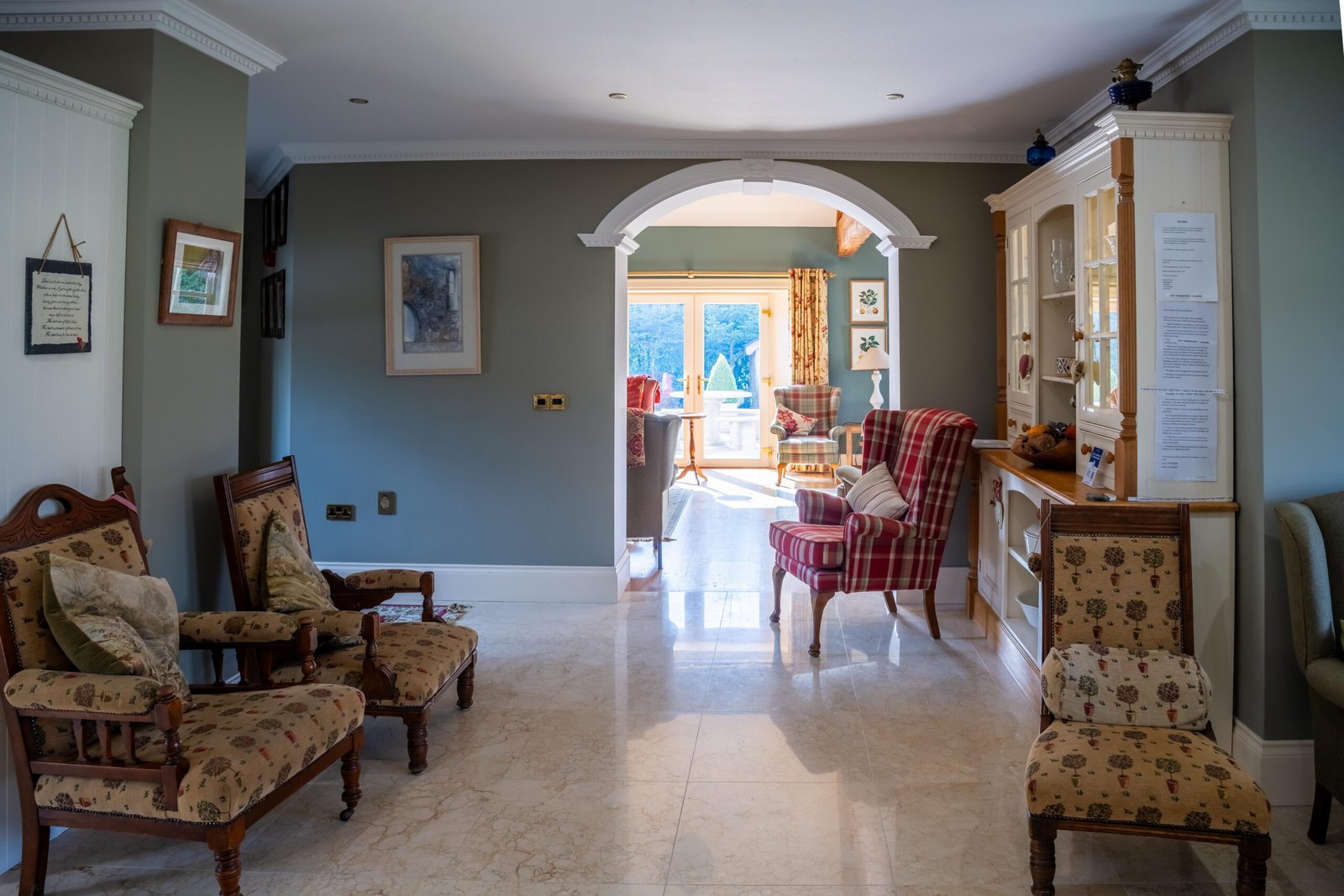 Peaceful countryside retreat setting at Lavender Manor